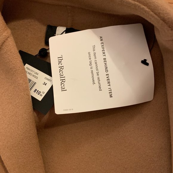 NWT Kooples tan wool coat xs - Picture 12 of 15